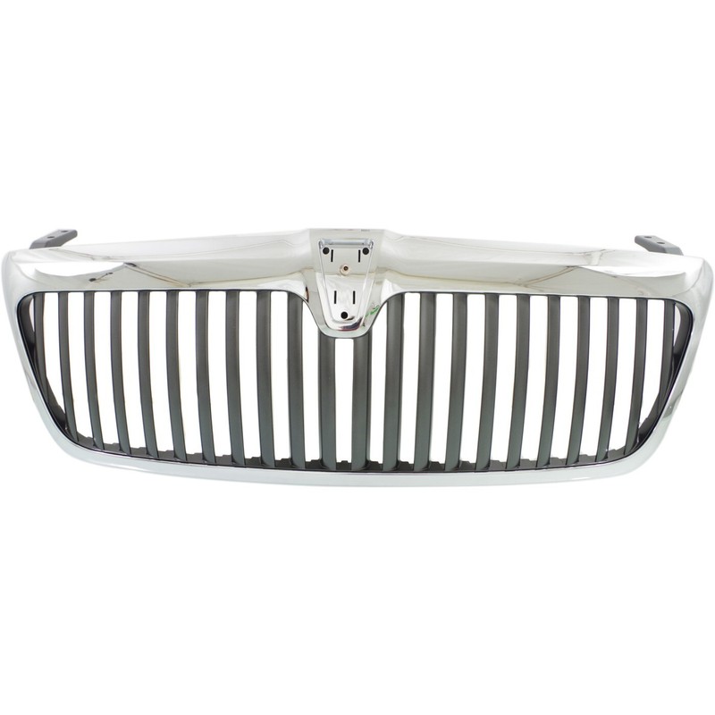Grille For 2003-2006 Lincoln Navigator Chrome Shell w/ Black Insert Plastic