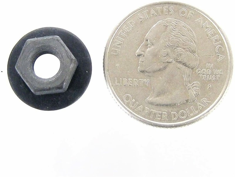 Metric Body Bolts Barbed Nuts- M6-1.0 x 16mm 10mm Hex 10 Ea #2117(1903/1922)-TBB gallery