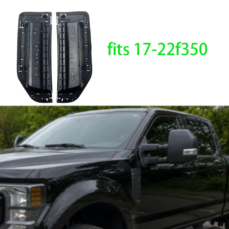 DRIVER &PASSANGER Side Emblems Blackout Badges For 2017-2022 F350XL