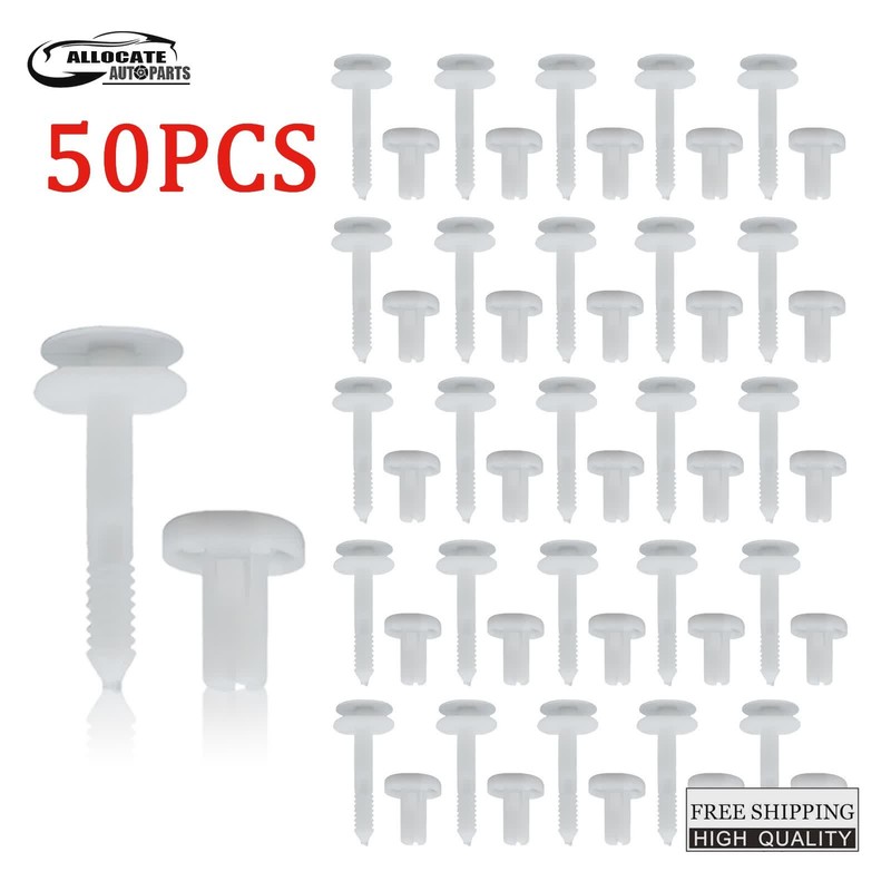 50pcs Car Door Panel Retainer Clips Rivet for 15960325 GMC W/ Chevrolet Chevy