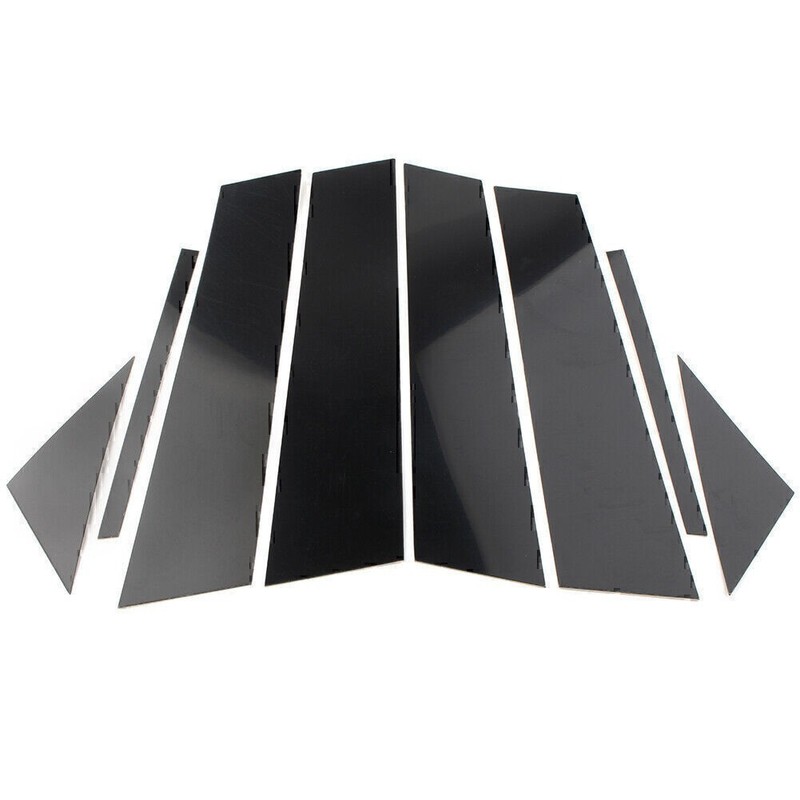 Pillar Posts Door Trim (8pcs/Set) FIT FOR Mazda 3 Sedan 2019-2021 Glossy Black gallery