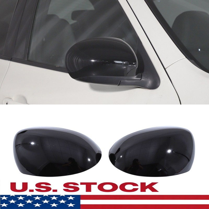 ABS Gloss Black Side Door Rearview Mirror Cover Cap For Nissan Juke 2011-2019 UK