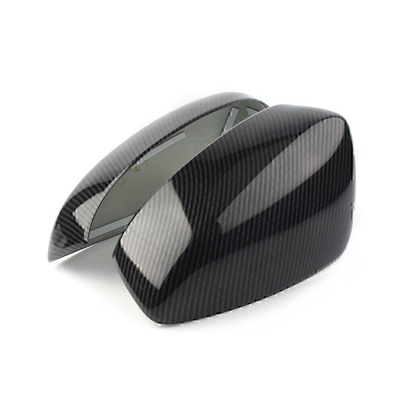 2x Carbon Fiber Style Side Rearview Trim Cover For Mazda 3 Axela 2014-2016 US gallery