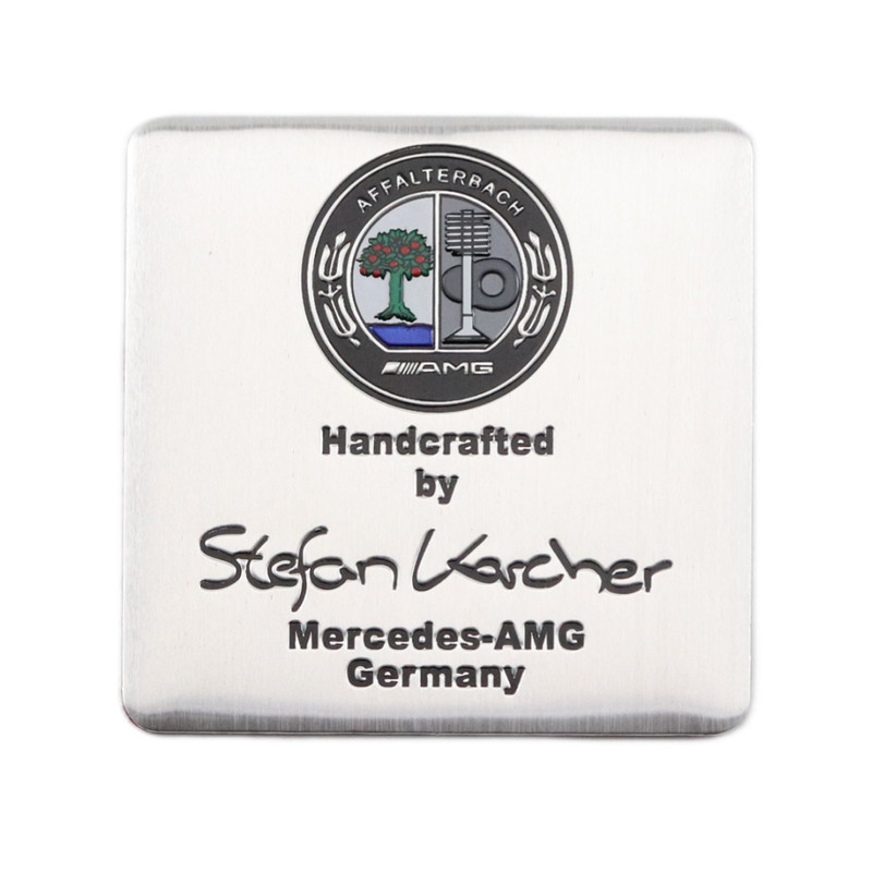 Mercedes-AMG Germany handcrafted Signature of engine designer 65mm X 65mm #4
