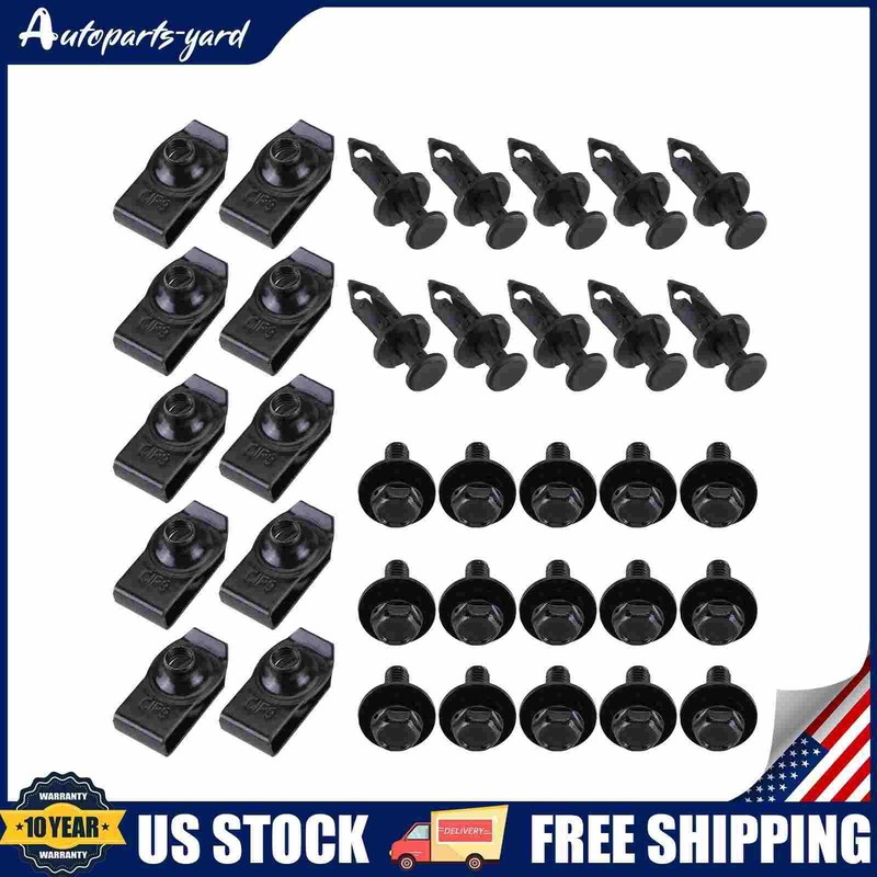 35Pcs Fastener Clip Fit For Honda And Most Of Car Models US Stock gallery