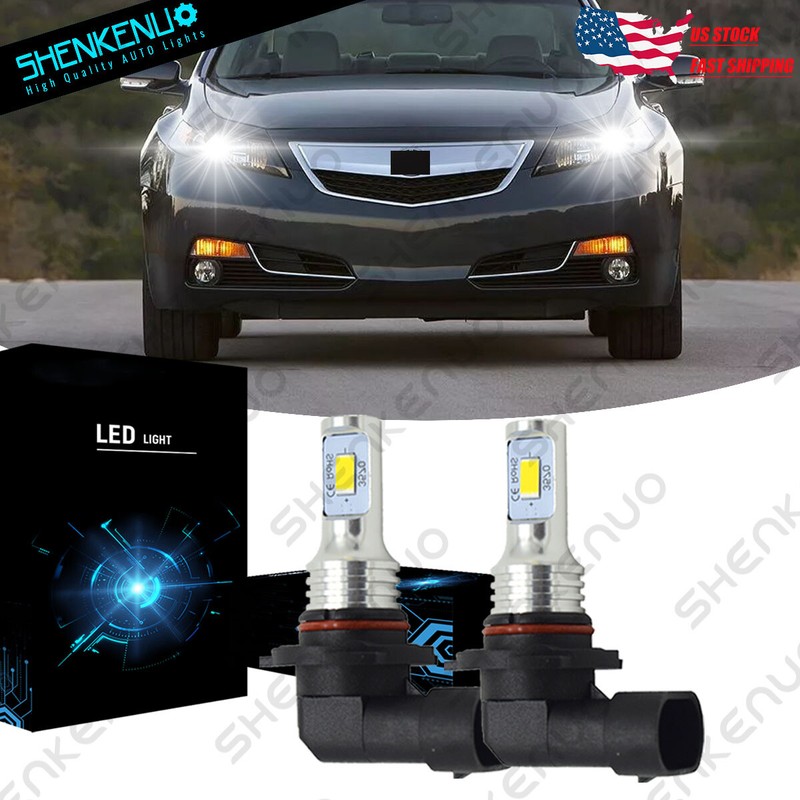 For Acura TL RL ILX TSX RDX MDX 9005 Xenon White LED Running Light DRL Bulbs YH