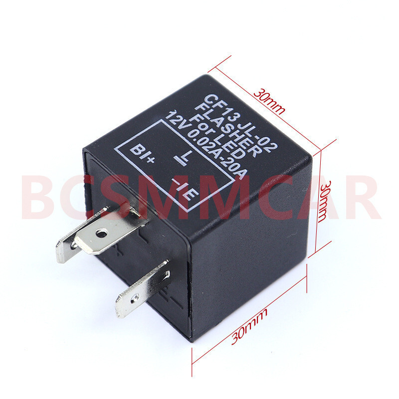 3Pin LED Flasher Relay Turn Signal Light Bulb Hyper Flash Fix Durable Waterproof gallery