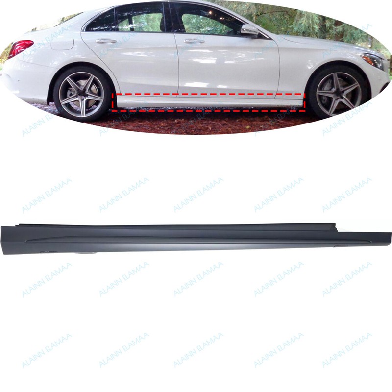 RH Rocker Panel Molding Trim g For Mercedes Benz C W205 C300 C400 C63 2015-2018