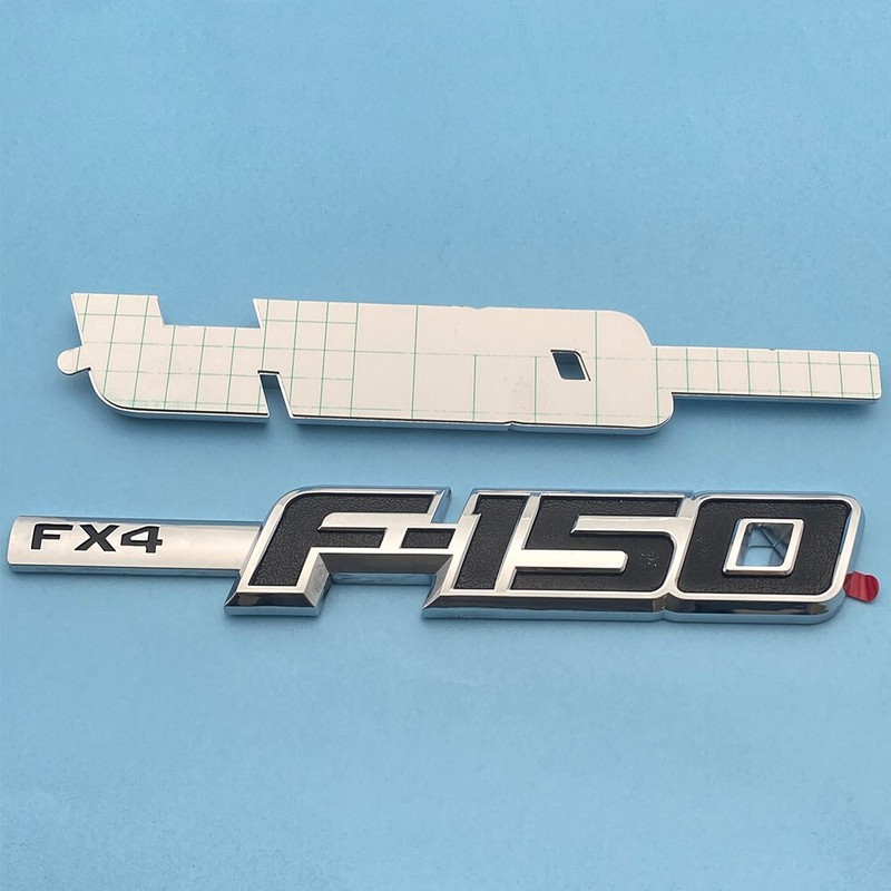2PCS Fender Emblems For 2009-2014 F-1-5-0 FX4 Replacement Badges Chrome Black gallery