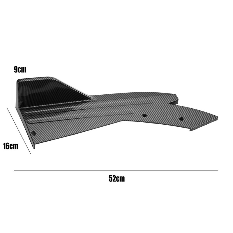 Rear Bumper Spoiler Splitter Lip Diffuser Kit Universal ABS Carbon Fiber Look gallery