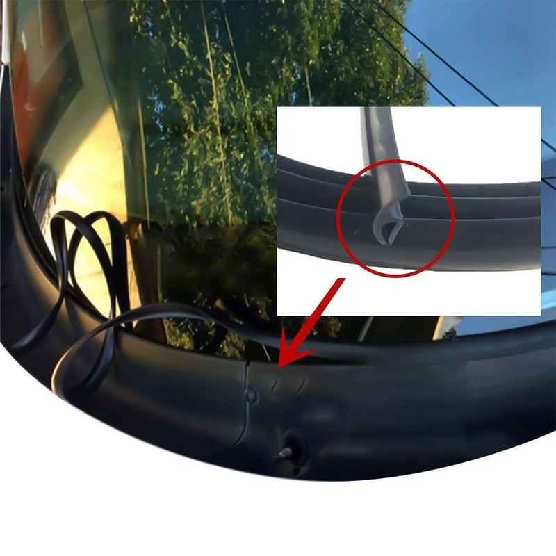 10Ft t-shape Rubber Seal Car Truck Window Trim Hollow Weather Strip 3M US gallery