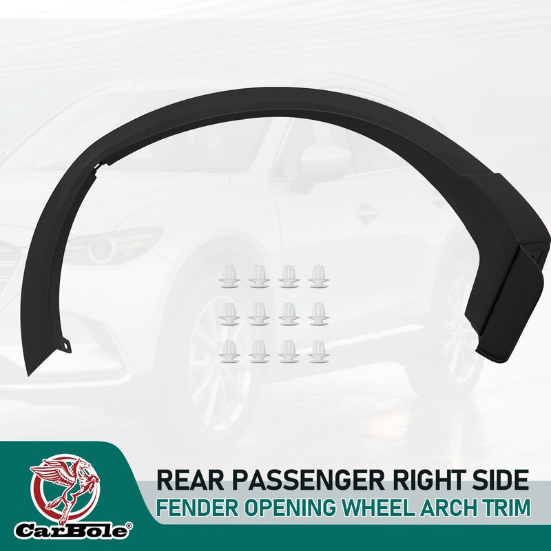 Rear Passenger RH Side Fender Opening Wheel Arch Trim For Mazda CX-9 2016-2023 gallery