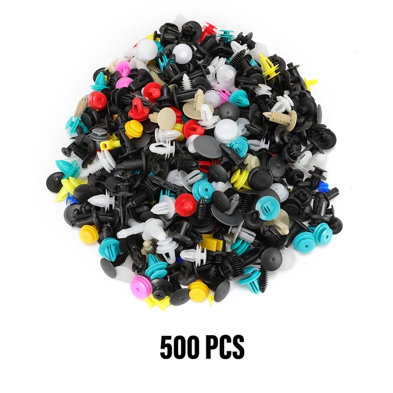 500pcs Clips Car Plastic Push Pin Rivet Trim Moulding Fastener Screwdriver USA gallery