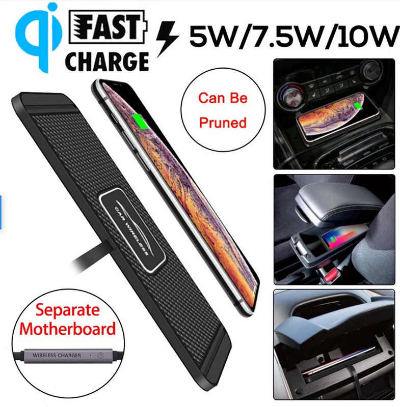 Wireless Phone Fast Charger Dashboard Mat Holder Stand Charging Car Accessories gallery