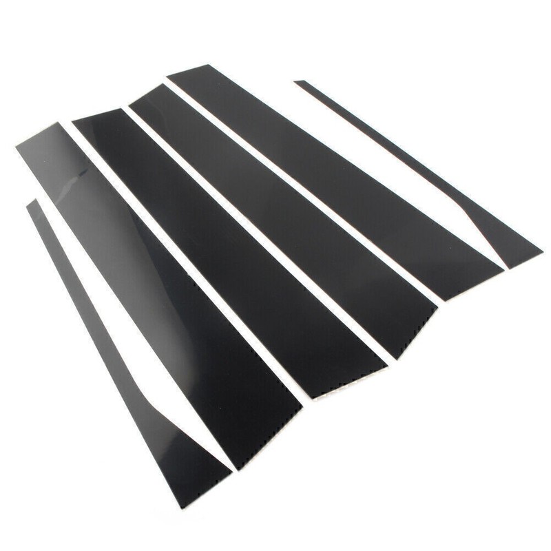 Pillar Posts Door Trim Glossy Black Cover FOR VW Jetta Sedan 2006-2010 (6pcs) gallery