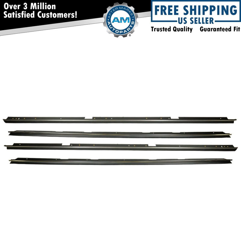 Window Sweeps Set OE Style Rounded Chrome Bead for 78-87 El Camino Caballero