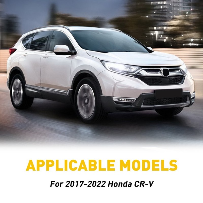 6PCS Black Window Pillar Posts Door Trim Piano Cover Set For Honda CRV 2017-2022 gallery