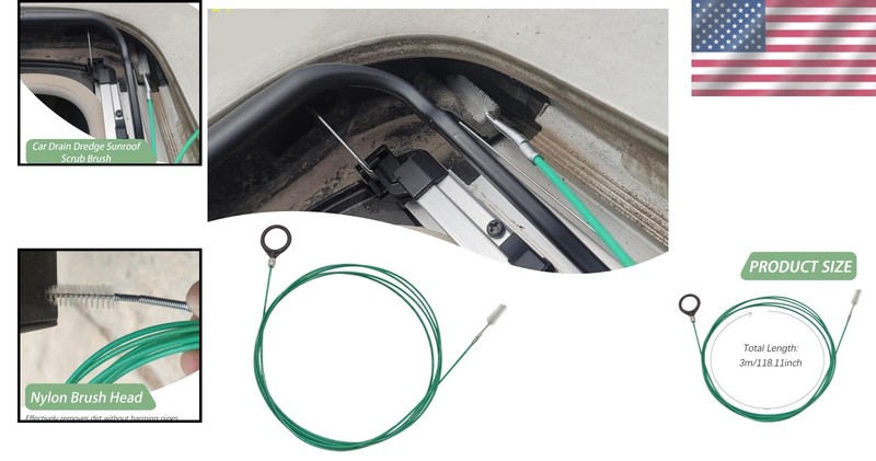 Versatile 20-Inch Drain Cleaner Brush for Cars, Tanks & More - Durable Design gallery