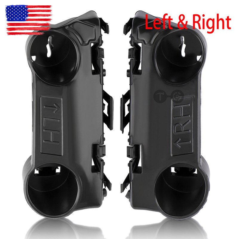 Left & Right Front Bumper Bracket Retainer Set For 14-21 Infiniti Q50 620444GA0A