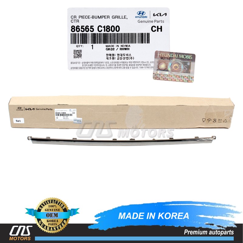 ✅GENUINE✅ Front Bumper Lower Center Molding for 18-19 Hyundai Sonata 86565C1800