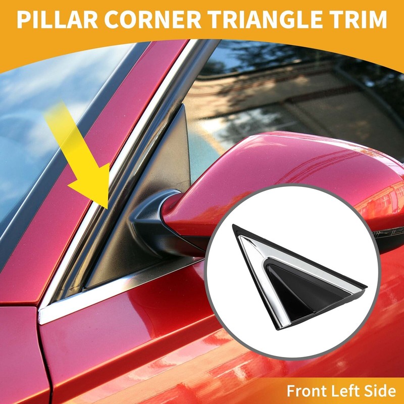 Front Left Side Pillar Corner Triangle Trim for Hyundai Santa Fe 2013-2016 gallery