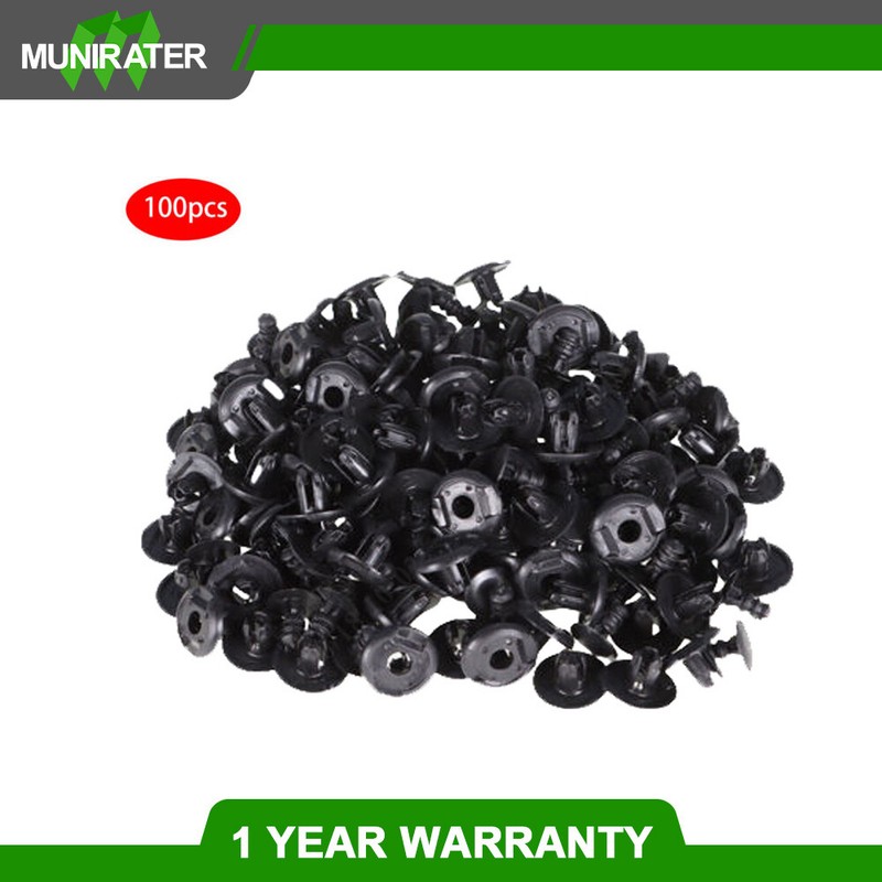 100 Pcs Automotive Plastic Clip Black NEW Suitable For 1984-2012 Nissan Infiniti