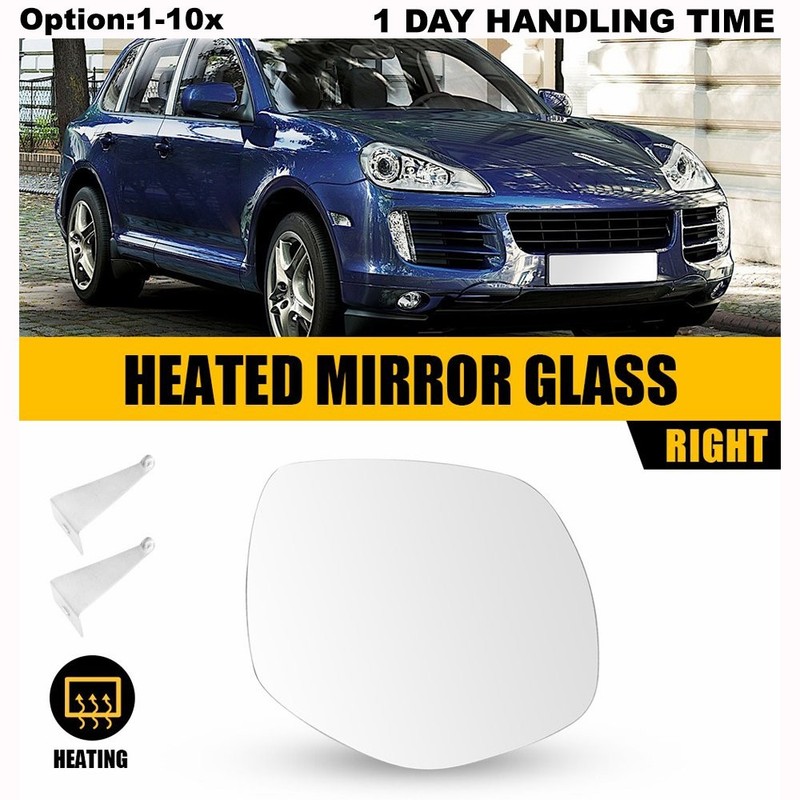 Clear Front Passenger Side Mirror Glass Replacement For Porsche Cayenne 2008-10