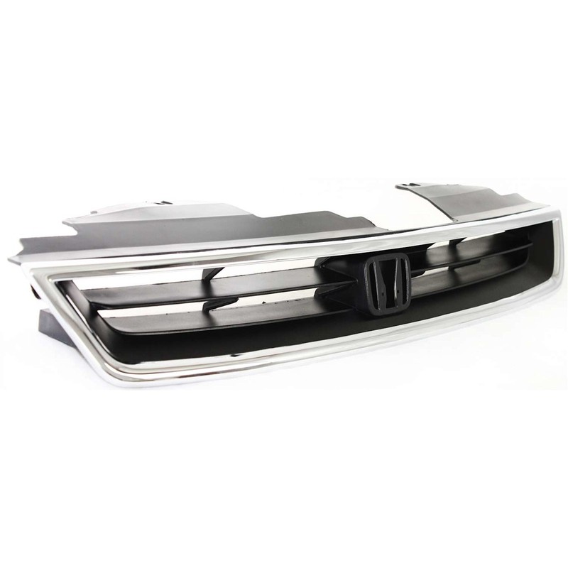 Grille For 96-97 Honda Accord Chrome Shell w/ Textured Black Insert Plastic gallery