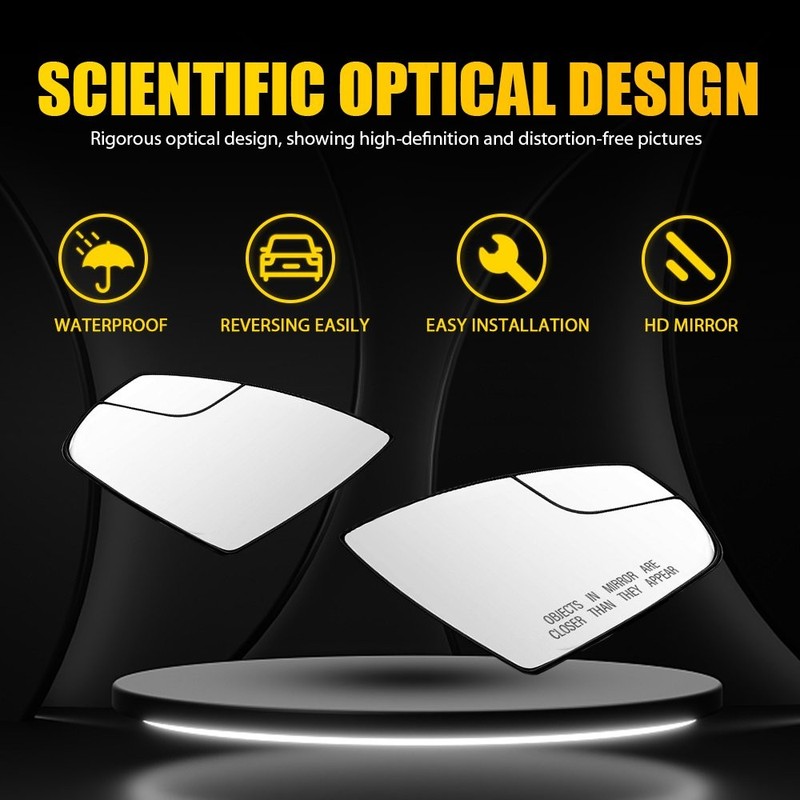 No heated Driver Passenger Side Door Wing Mirror Glass Fit 2013-2018 Ford C-Max gallery