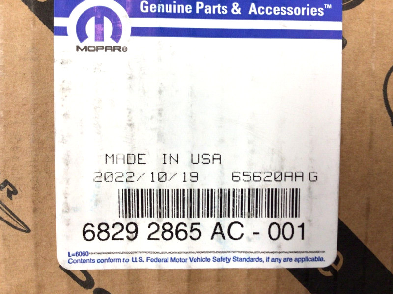 2019-2022 RAM 1500 rear LH driver Bed Rail Cap Molding black new OEM 68292865AC gallery