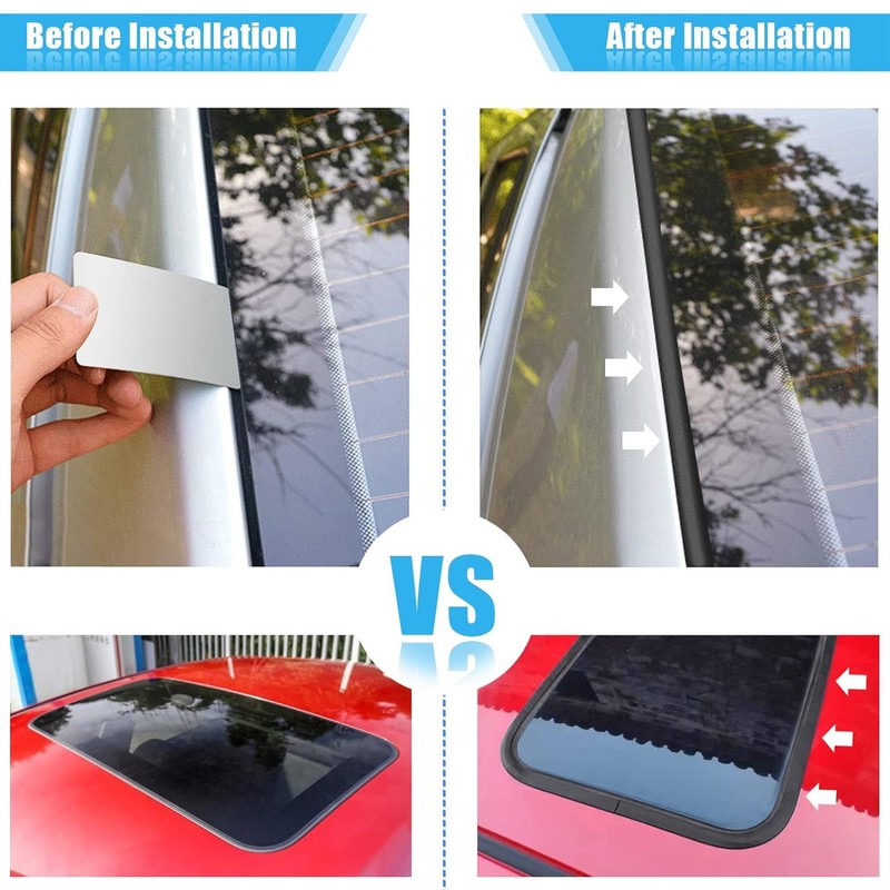 3M T-shape Rubber Molding Seal Trim Universal for Front Rear Windscreen&Sunroof gallery