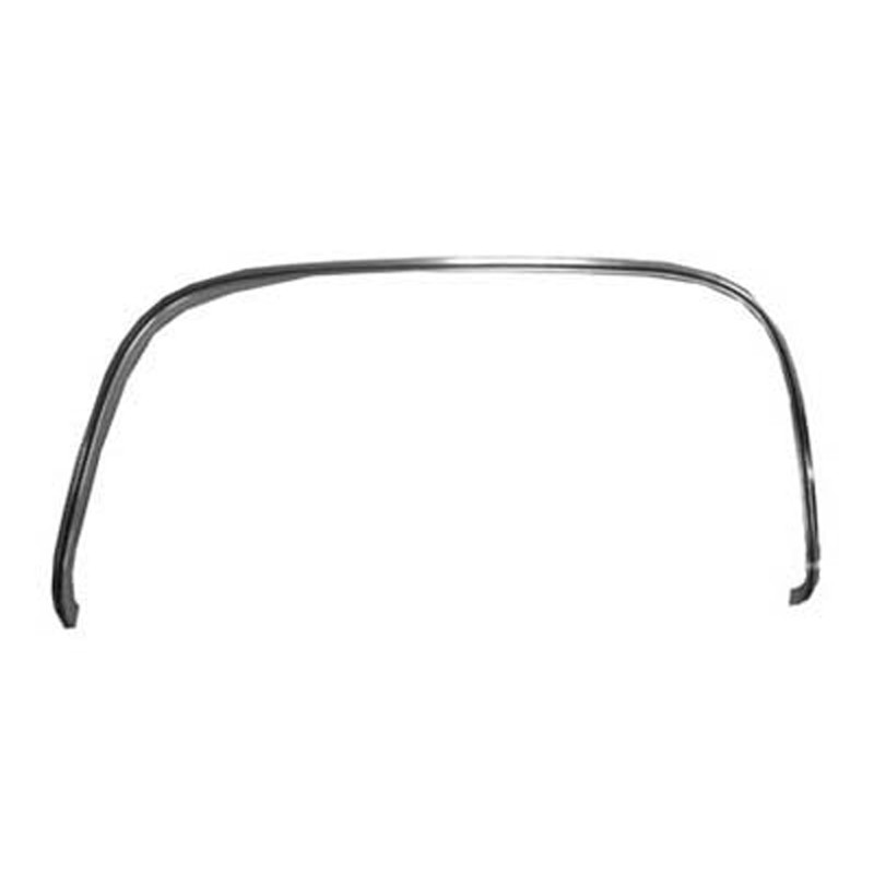 FRONT PASSENGER SIDE WHEEL OPENING MOLDING; MADE OF STEEL