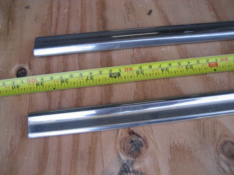 1956 CHEVY FRONT DOOR MOLDING TRIM-4/DOOR HARDTOP TRIM UPPER/LOWER 39-1/4 INCHES gallery