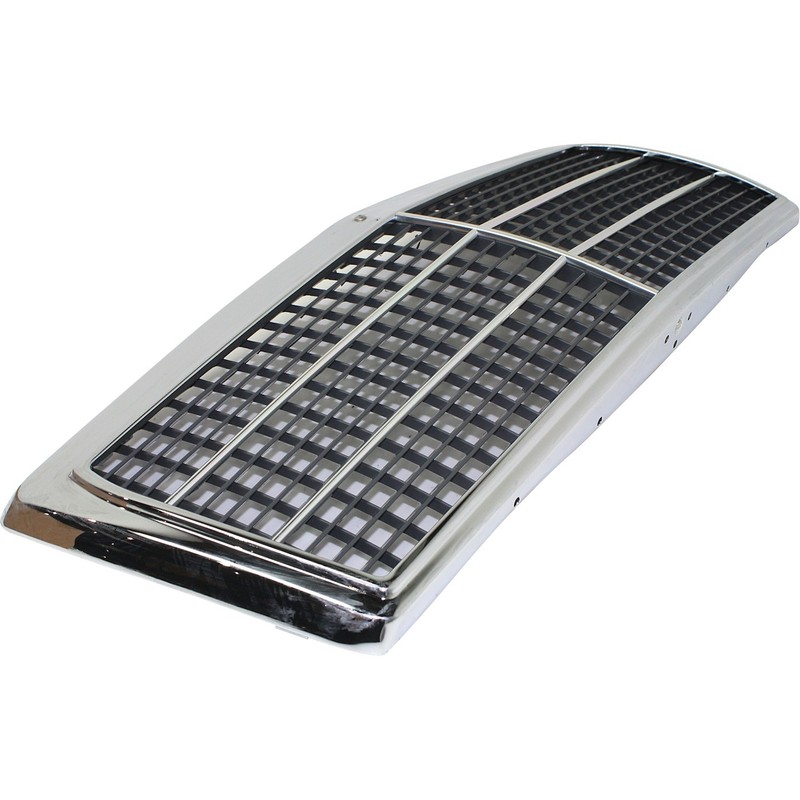 Grille For 84-93 Mercedes Benz 190E 84-89 190D Chrome Shell w/ Primed Insert gallery