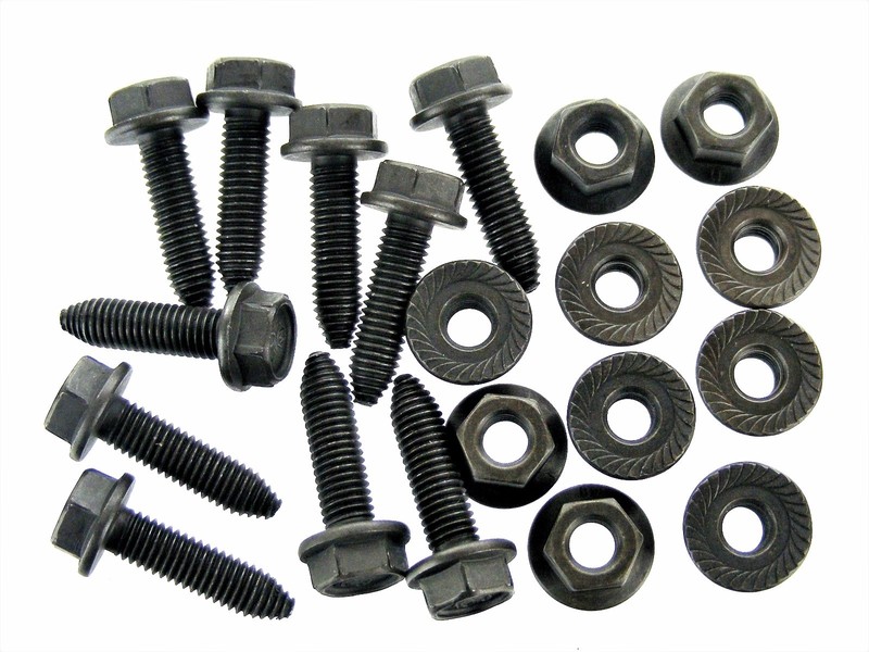 TOYOTA Body Bolts & Nuts- M8-1.25 x 30mm Long- 13mm Hex- 20pcs (10ea)- #130