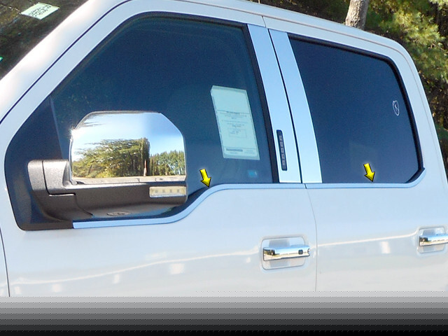 WS55316 Stainless Steel Window Sill Trim Set 4 Pc QAA
