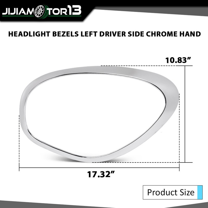 Fit For 2011-2016 Mini Cooper Countryman Headlight Bezels Left Side Chrome Hand gallery