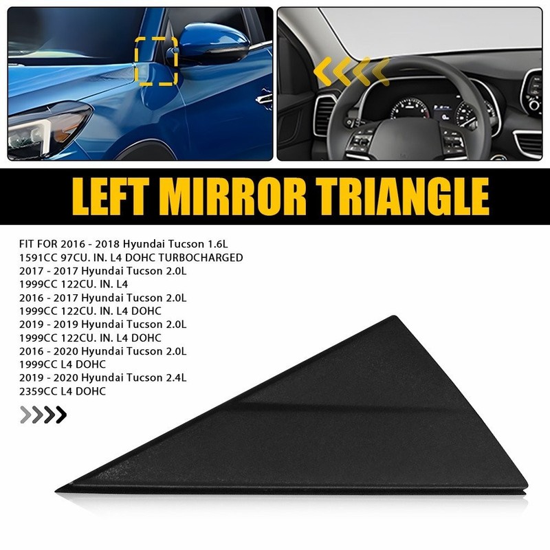 Mirror Corner Fender Trim Molding Left Driver for 2016-2020 Hyundai Tucson EXD