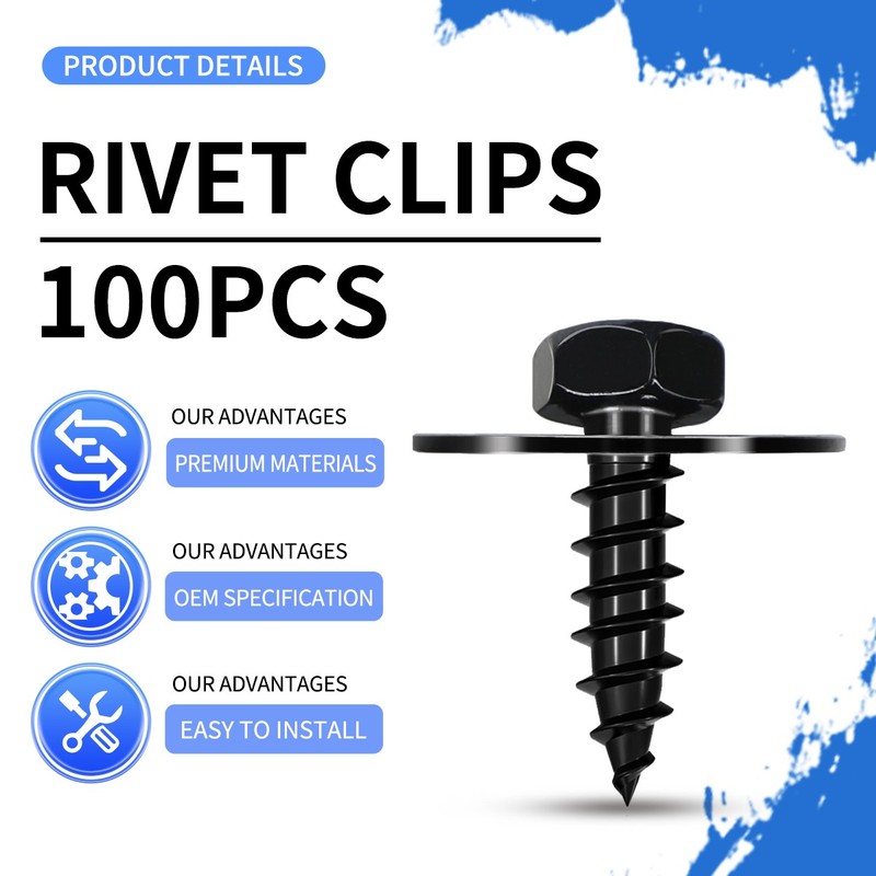100PCS Retainer Clip Fastener - Compatible BMW 3 Series E90/E92/E93 & 1 Series gallery