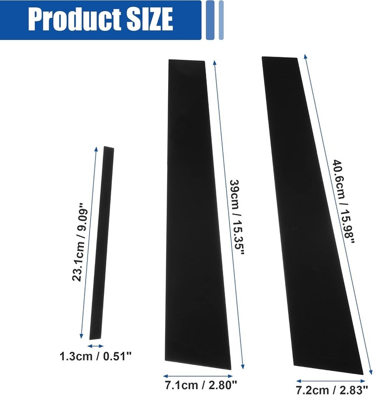 Durable Glossy Black Window Trim for Dodge Charger 2011-2021 | Vehicle Specific gallery