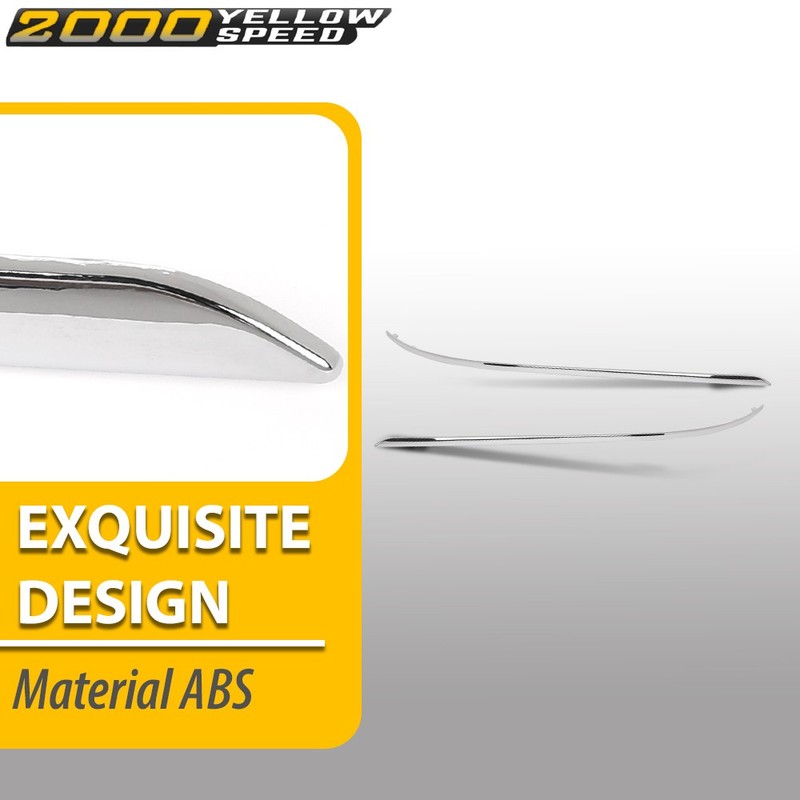 Rear Bumper Trim Chrome Left+Right Fit For 2008-2011 Mercedes Benz C-Class C300 gallery