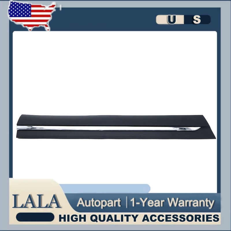 Fit 2019-2022 Honda Pilot Front Lower Door Molding Trim W/Chrome Molding Driver