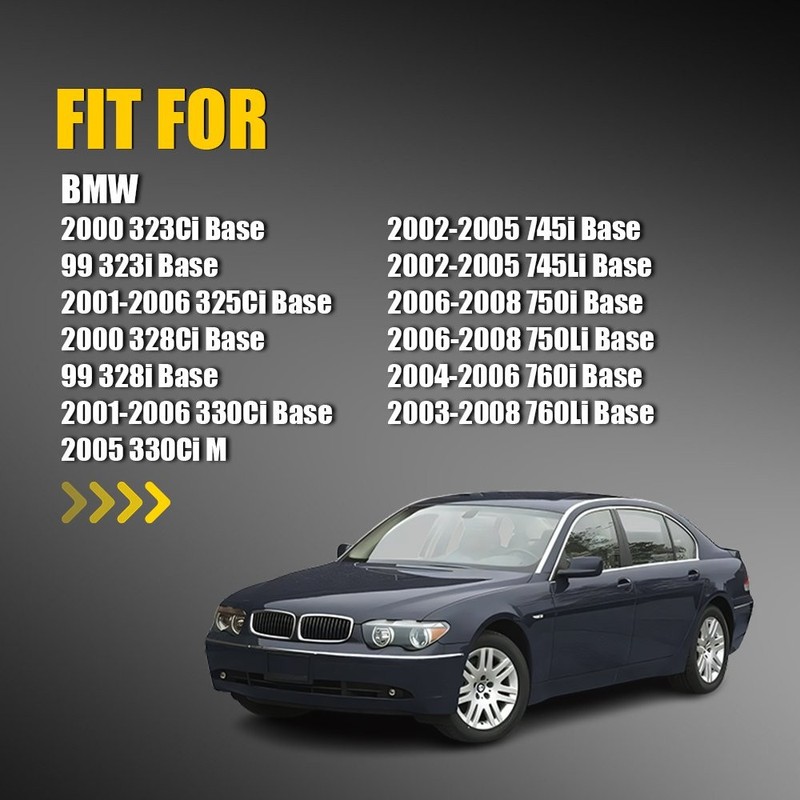 For BMW 325Ci 330Ci 01-06 Left Heated Blue Mirror Glass Direct Replacement 1-5X gallery