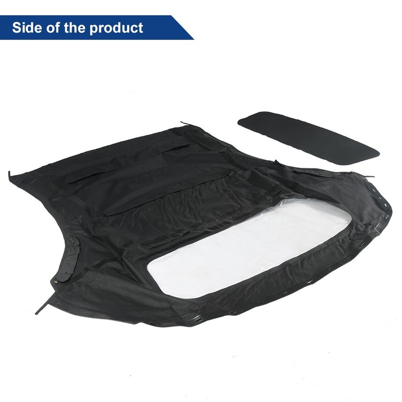 Soft Top W/window Black Plastic Convertible Fit For Ford Mustang 1994-2004 gallery