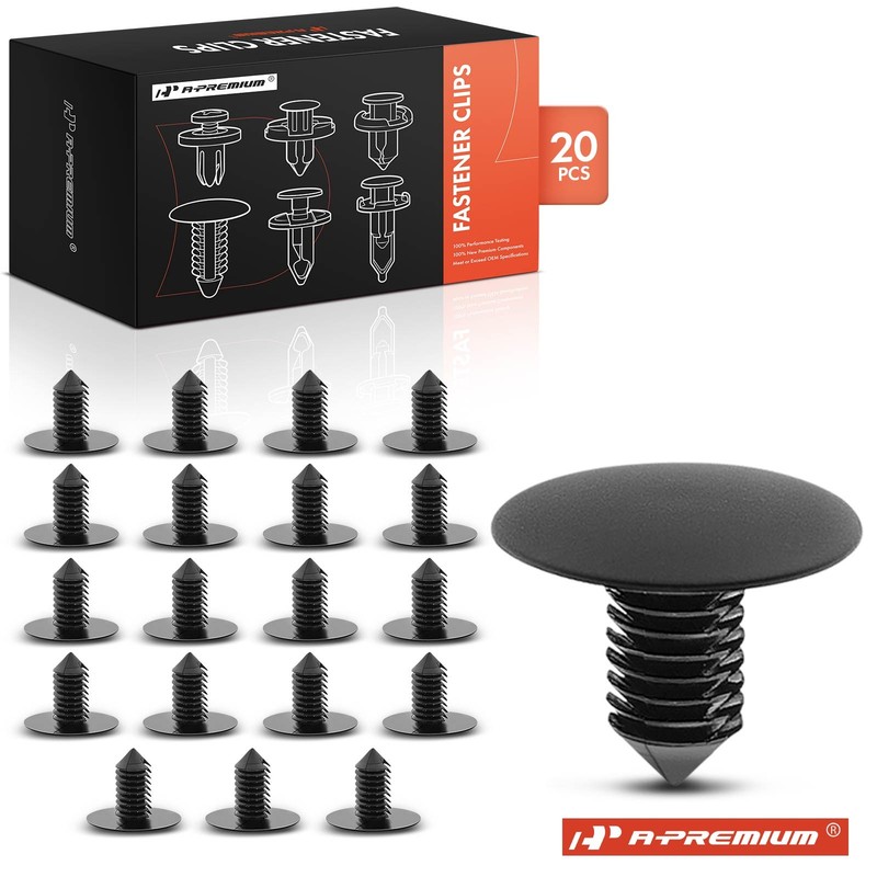 A-Premium 20Pcs 7.94-8.73mm Fender Apron&Radiator Baffle Retainer Clips for GM