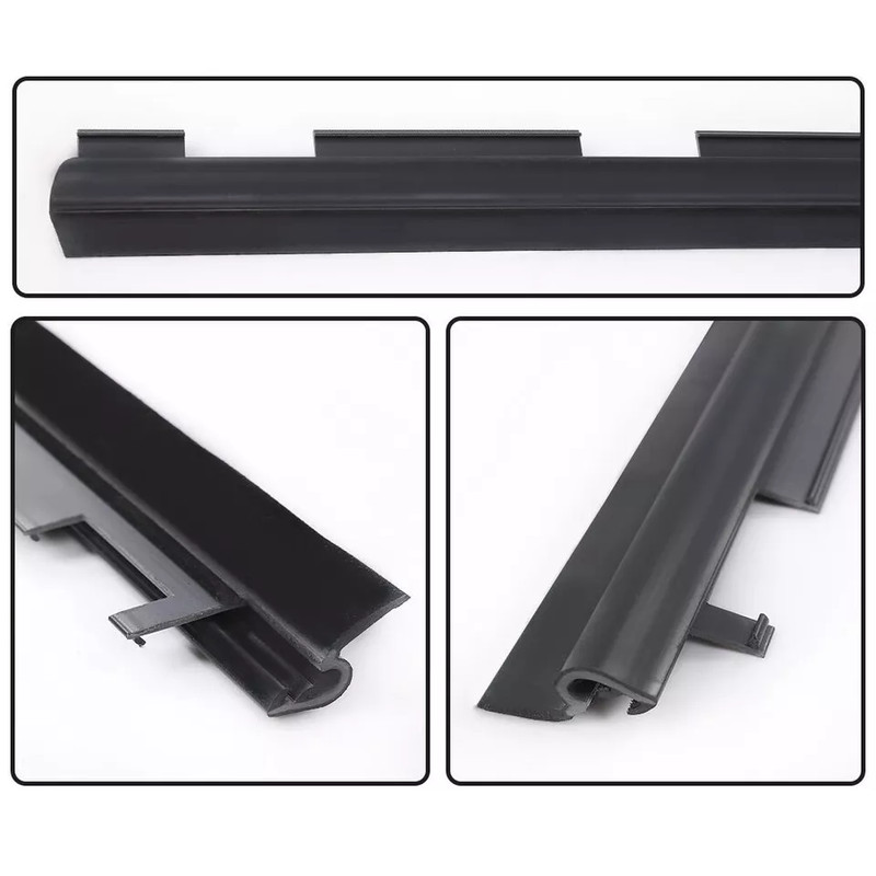 4Pcs For Chevy Truck Inner & Outer Window Sweep Felt Trim Seal Weatherstrip gallery