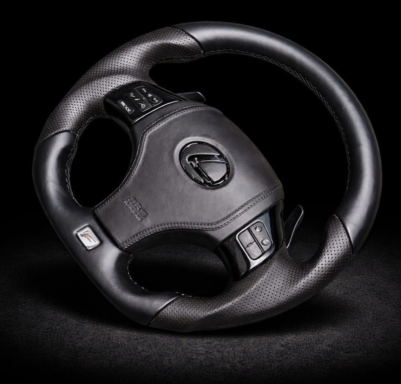 Lexus IS250 IS350 ISF Customized Sports Leather Steering Wheel 2006-2013 gallery