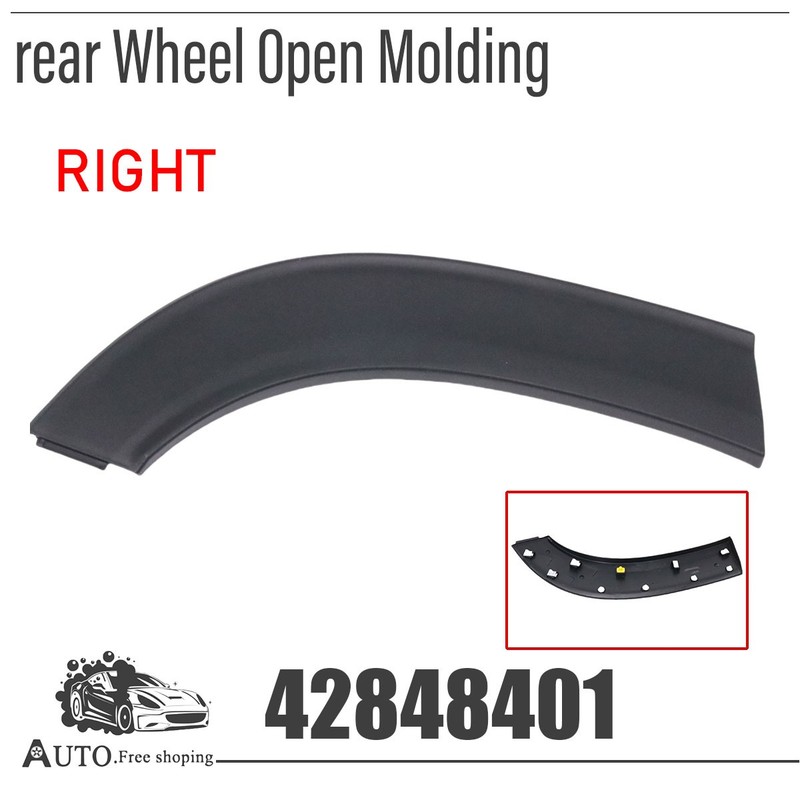 Rear Wheel Opening Molding Fits 2021-2025 Chevrolet Trailblazer Passenger Side
