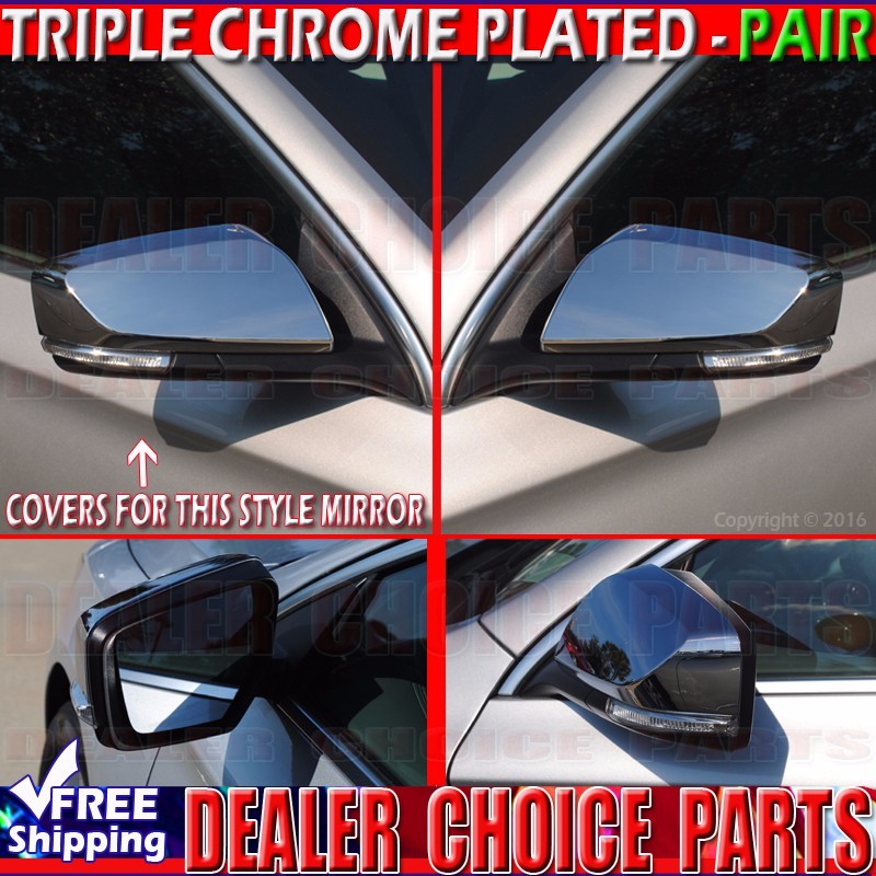 2014 2015 2016 2017 2018 2019 2020 Chevy Impala Chrome Mirror COVERS Overlays