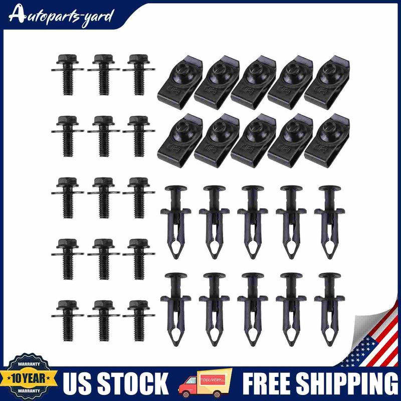 35Pcs Fastener Clip Fit For Honda And Most Of Car Models US Stock gallery